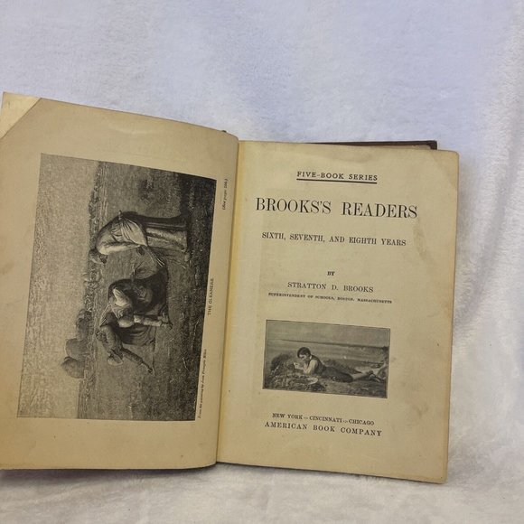 Brooks's Readers: Sixth, Seventh, and Eighth Years (Vintage, 1906, Hardcover) - Picture 5 of 9